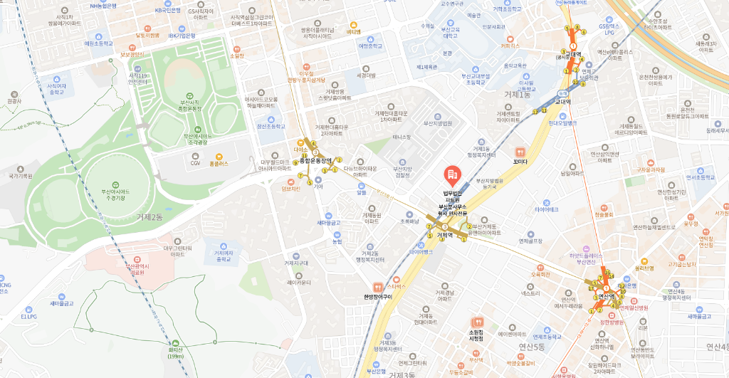 법무법인 파트원 부산분사무소 지도